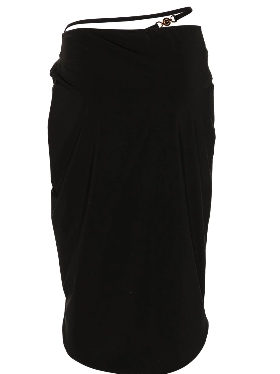Affordable Versace Women beach Medusa-plaque skirt jersey 0714